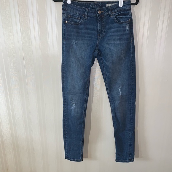 Zara midrise skinny ripped jeans size 4‎ - Picture 3 of 8